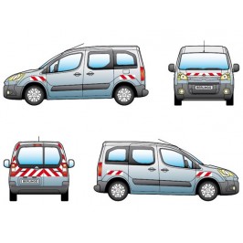 Kit balisages pré-découpés Citroën Berlingo - Sortie en 2008