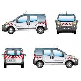 Kit balisages pré-découpés Peugeot Bipper - Sortie en 2008