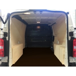 Kit habillage aménagement bois avec plancher antidérapant bouleau  - Citroën Jumpy 2016